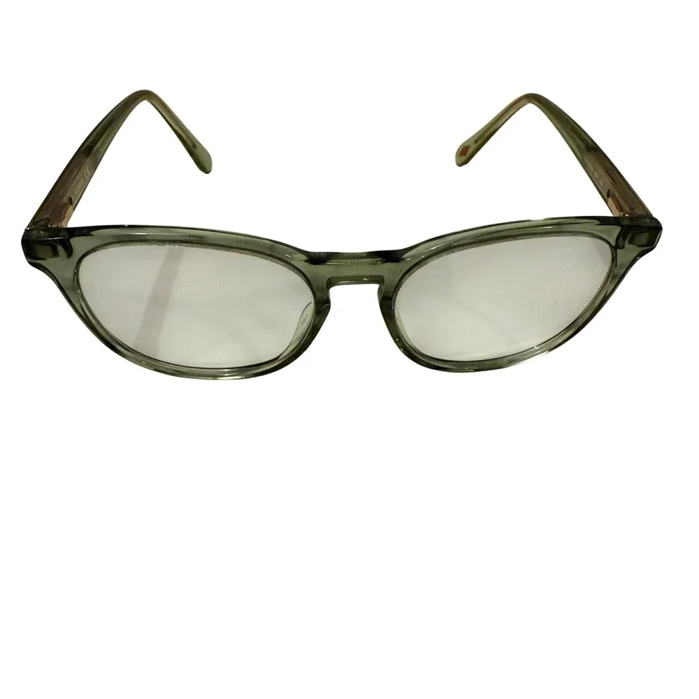 Fossil CE Prescription Eyeglasses Glasses Frame Clear Grey Cat Eye Women's